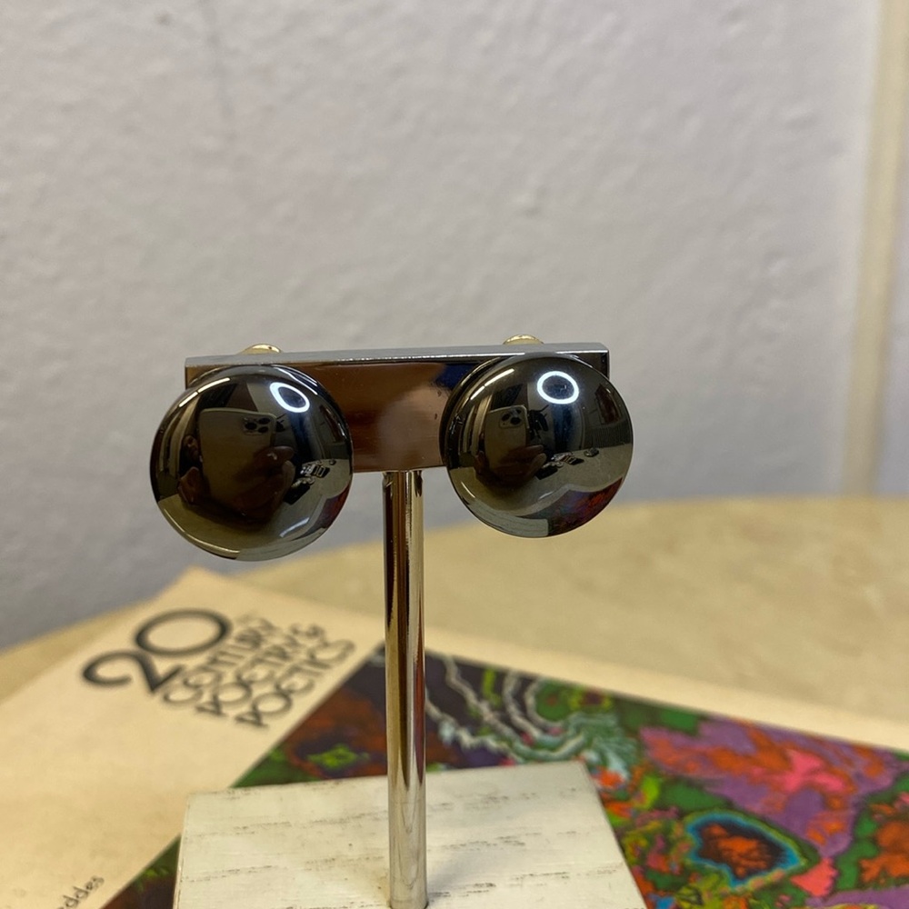 Hematite Clip-on Earrings